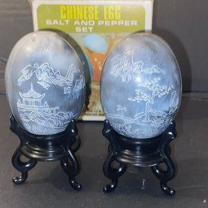 Rare Vintage Brand New Chadwick Miller 1960's Chinese Egg Salt And Pepper in Box